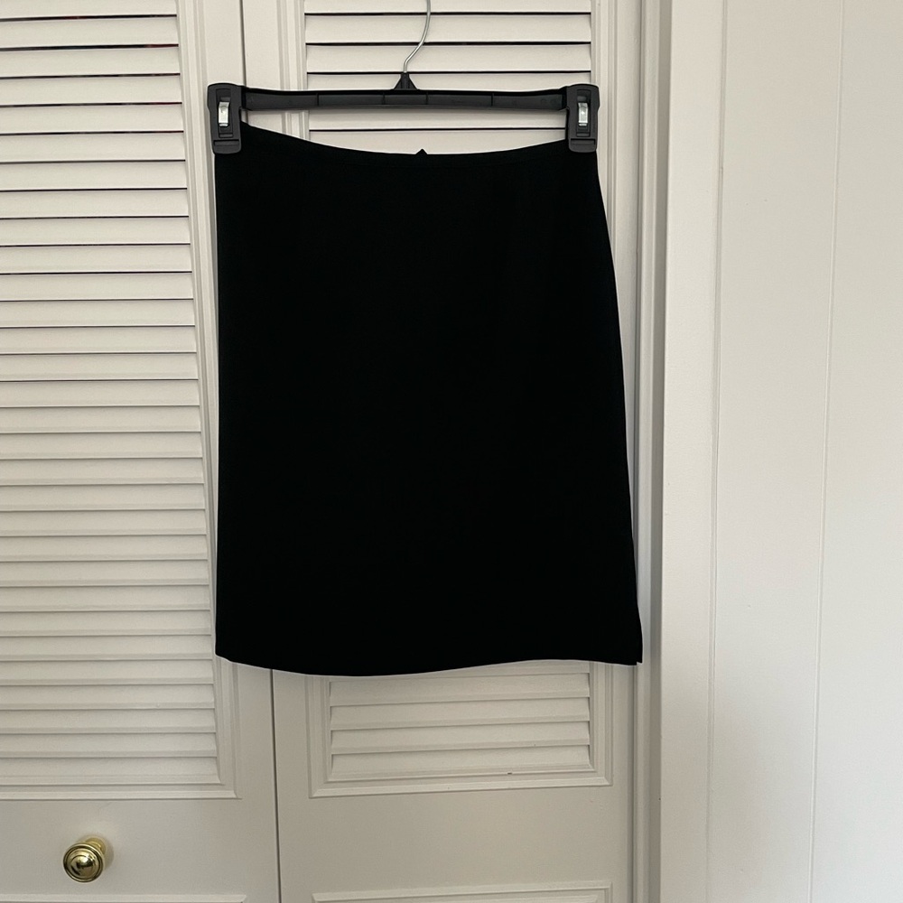 1990s Banana Republic Black Pencil Skirt
